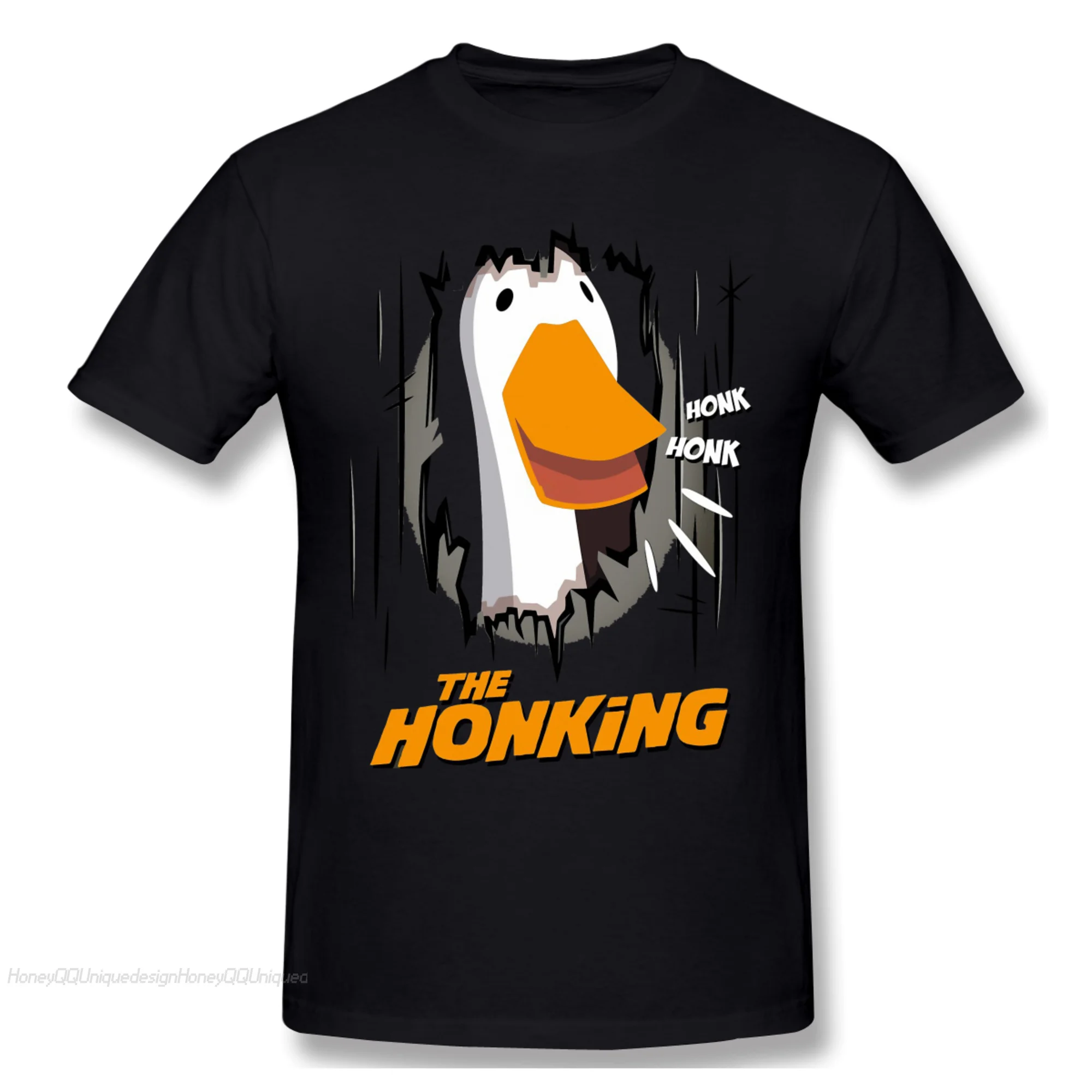 

Top Quality Men Clothing Untitled Goose Games Funny Adventure T-Shirt The Honking Shirt Fashion Short Sleeve