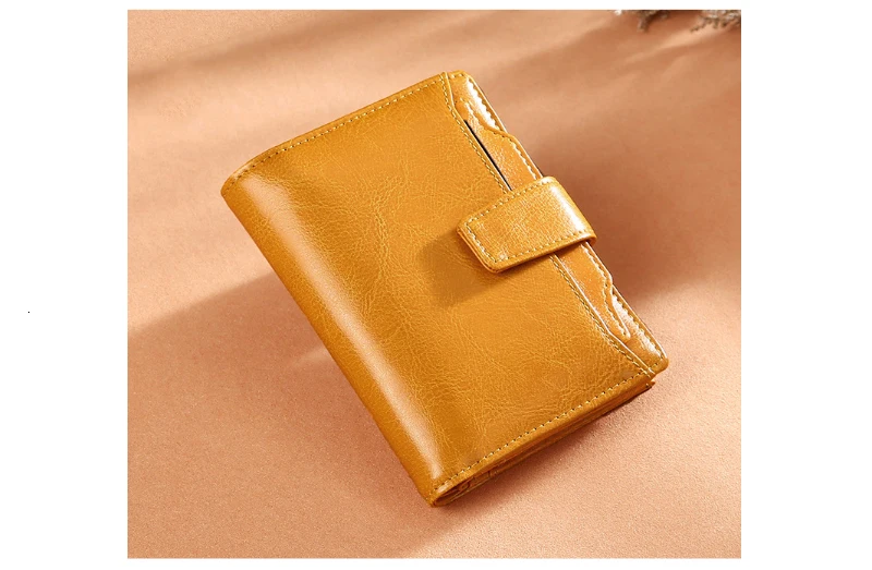 Genuine Leather Womens Wallets And Purses Coin Purse Girl Short Clutch Bags Card Holder Small Purses Carteira Feminina