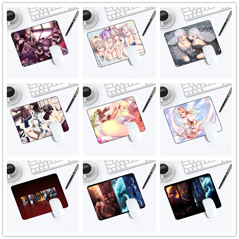 

Офисный Настольный коврик для компьютерных игр Yuzuoan, милый коврик для мыши, мультяшный игровой коврик для мыши, Защитный Настольный коврик ...