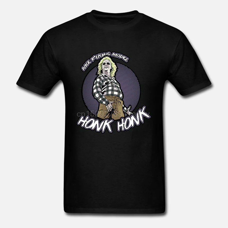Футболка с надписью BEETLEJUICE забавный слоган культовый фильм 1980 х годов