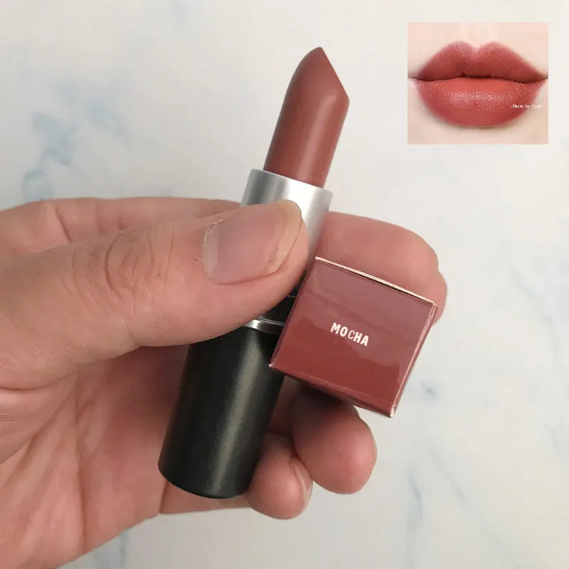 

5pcs/lot top quality aluminum tube red matte lipstick rouge a levres NET WT./POIDS NET 3g/0.10 US OZ sexy velvet teddy lipstick