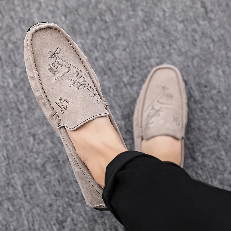 

Mens Casual Shoes Fashion Loafers Men Moccasins Slip On Man Flats Designer Male Driving Suede Leather Shoes Chaussure Homme Cuir