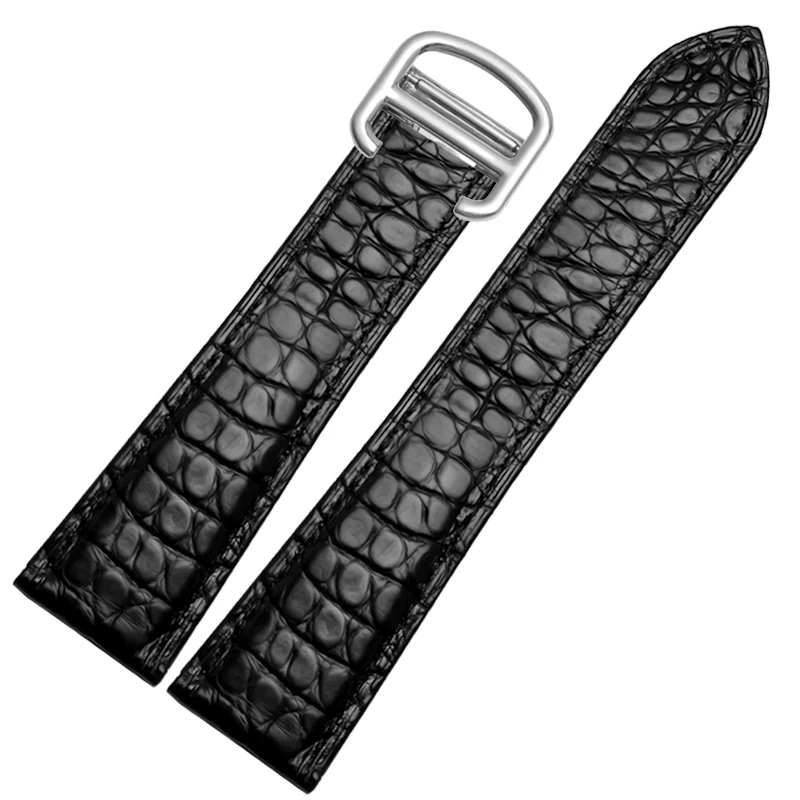 16mm 17mm 18mm 20mm 22mm 23mm 24mm 25mm Crocodile Skin Dermal Strap For Tank London SOLO Round Male | Наручные часы