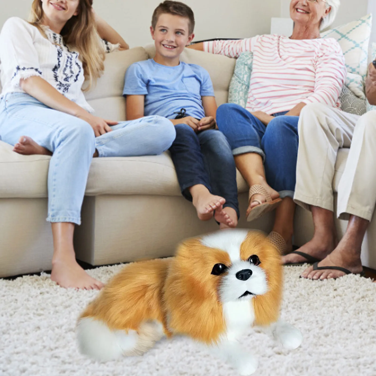 

New Children Stuffed Plush Animals Toys Lifelike Plush Doll Realistic Exquisite Cute Plush Dog Dolls Toys Creative Gift