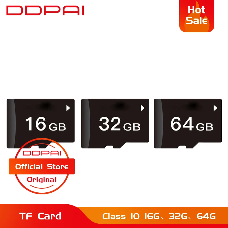 Оригинальная смарт камера DDPai для mini mini2P 16G 32G 64G высокоскоростная TF карта класс 10