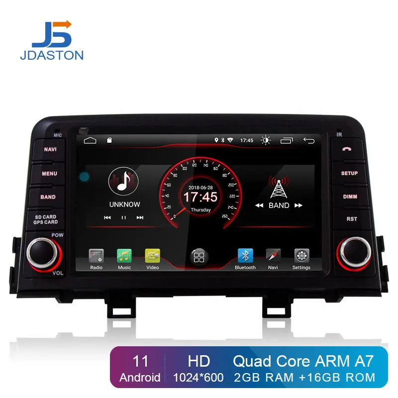 JDASTON Android 11 автомобильный мультимедийный плеер для KIA PICANTO MORNING 2017 2018 1Din