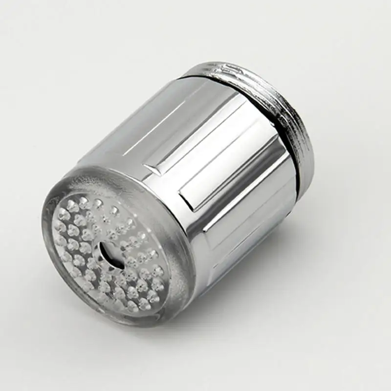 Светодиодный аэратор для ванной комнаты с контролем температуры воды 7 цветов