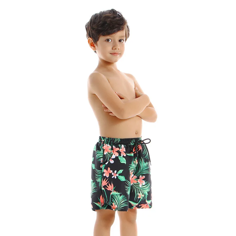 

2021 New Boys Beach Shorts Children's Swimsuit Casual Boy Swimming Trunk
