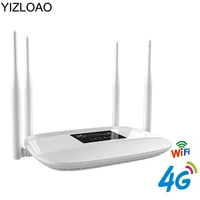 yizloao 4gwifi antenna car lte cpe router 300mbps mobile hotspot 4g modem broadband router sim portable wi fi router gateway