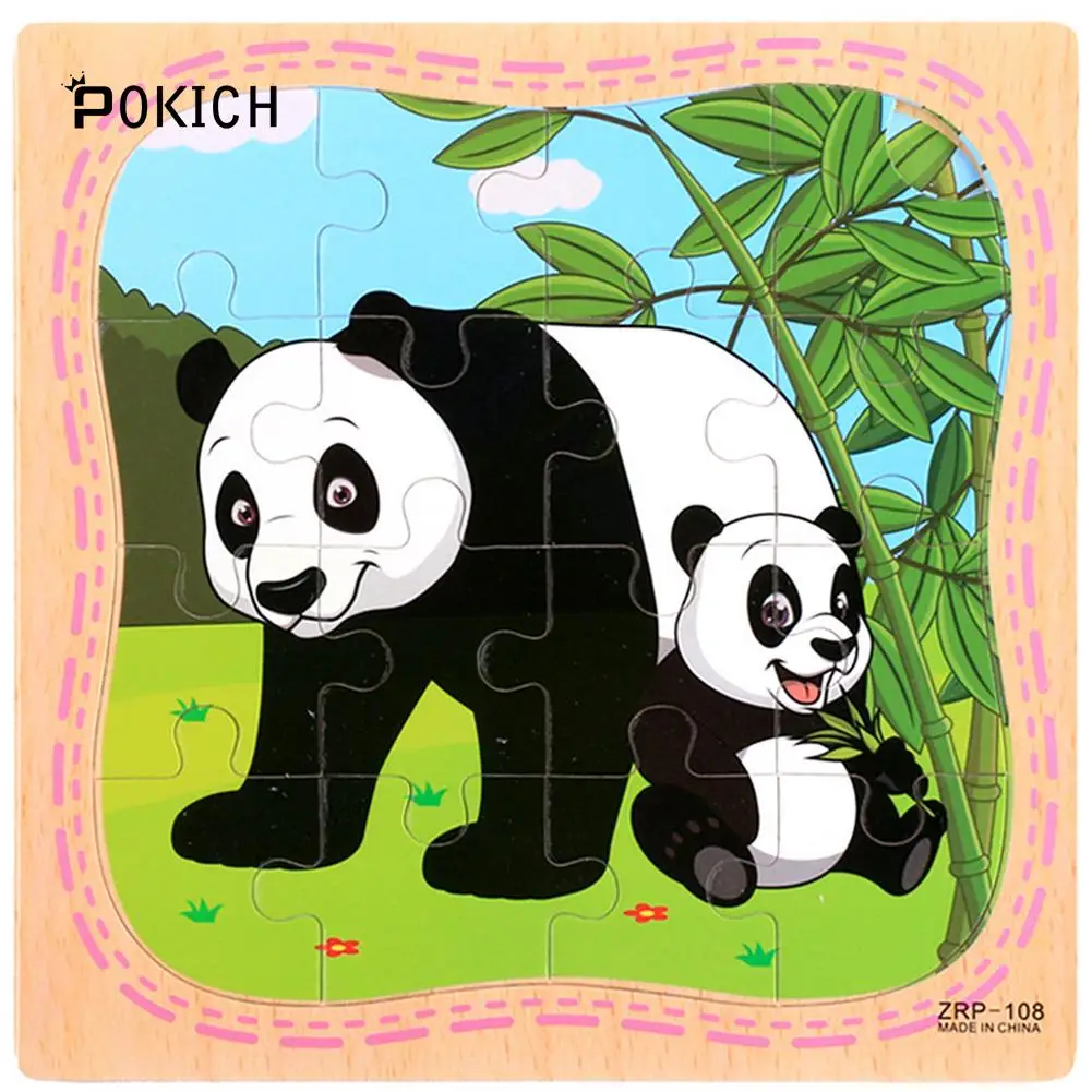 Pokich деревянные пазлы Игрушки 16 шт. дети радость Превосходное качество