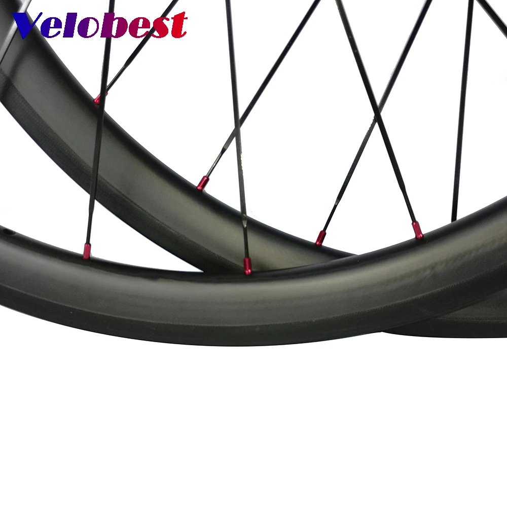 Velobest 700C Углеродные колеса для дорожного велосипеда 3 мм Глубина 23 м ширина V