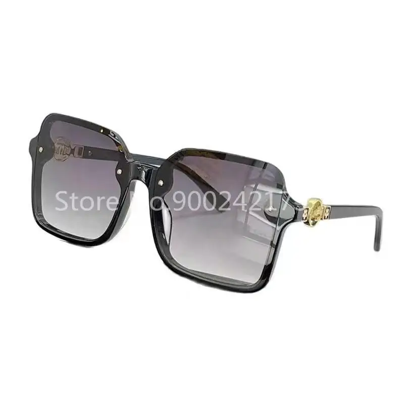 

2021 New Fashion Square Sunglasses For Women Vintage Half Frame Brand Sun Glasses Gradient Photochromic UV400 With Box