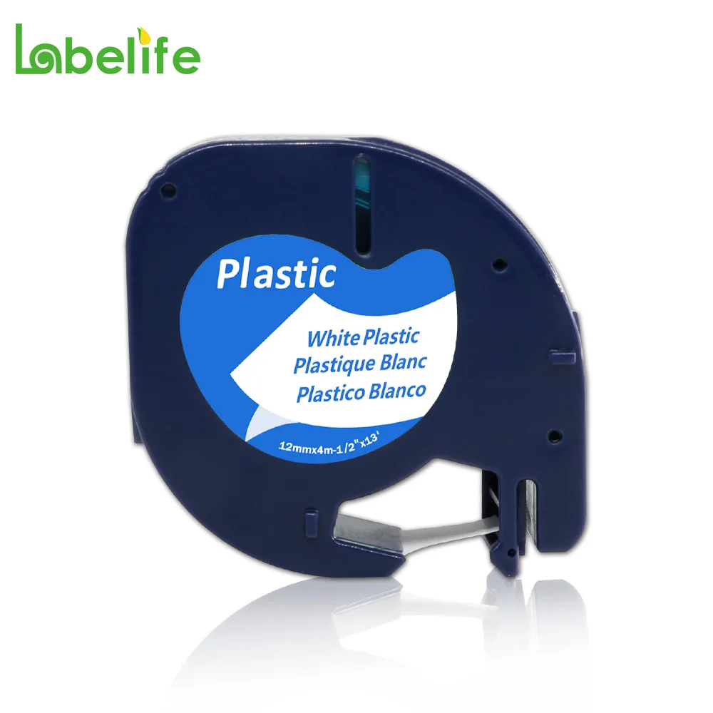 1 упаковка 91201 совместимых этикеток для DYMO LetraTag Refills 91331 белая пластиковая лента 12