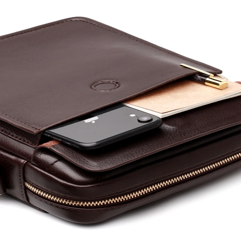 Laamei новинка мужские кожаные сумки для сообщений маленькие повседневные на одно