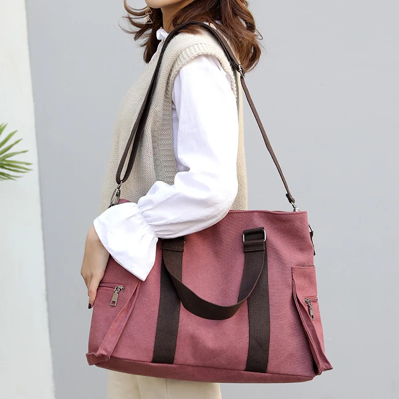 RUWB New Korean Style Luxury Handbags Women Bags Designer Canvas Bag Ladies Travel Tote Shoulder Sac A Main Femme | Багаж и сумки