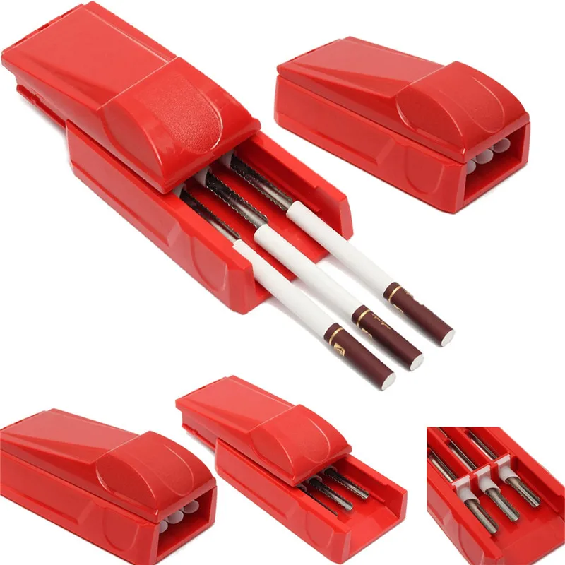 1PC Plastic Vogue Manual Triple Cigarette Tube Injector Roller Convenient Quickly Maker Durable Tobacco Rolling Machine | Дом и сад
