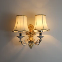 european vintage bronze iron e14 led bulb wall sconce lamp american retro home deco bedroom bedside wall light fixture