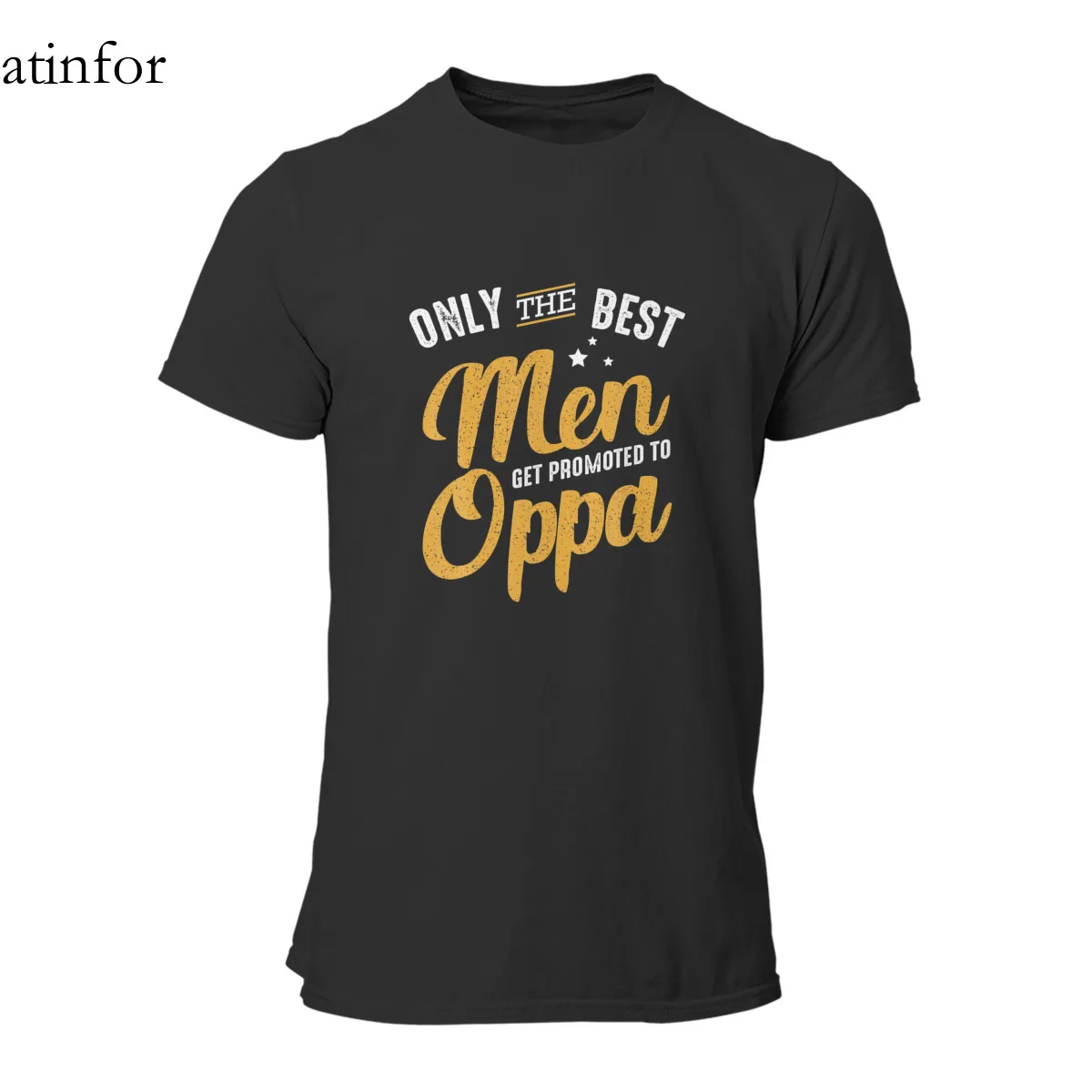 Только самые лучшие мужчины получают повышение до Оппа забавная Футболка в