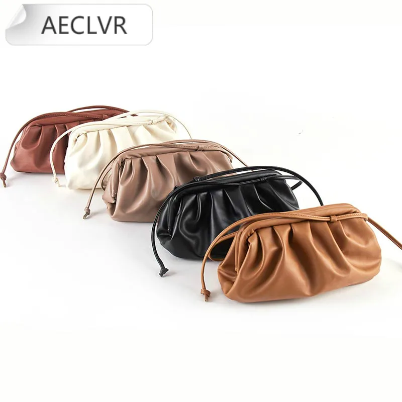 Сумка кошелек для женщин сумка облако из мягкой кожи мессенджер на одно плечо