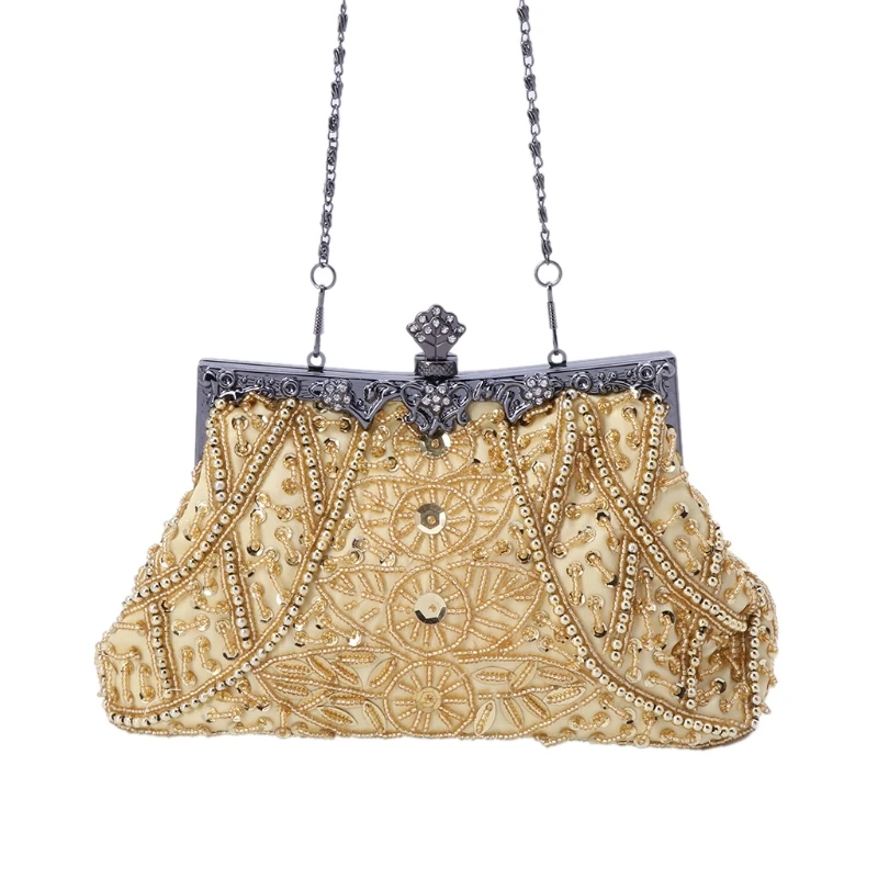 Женская винтажная бусина расшитая блестками вечерняя сумка для свадебной