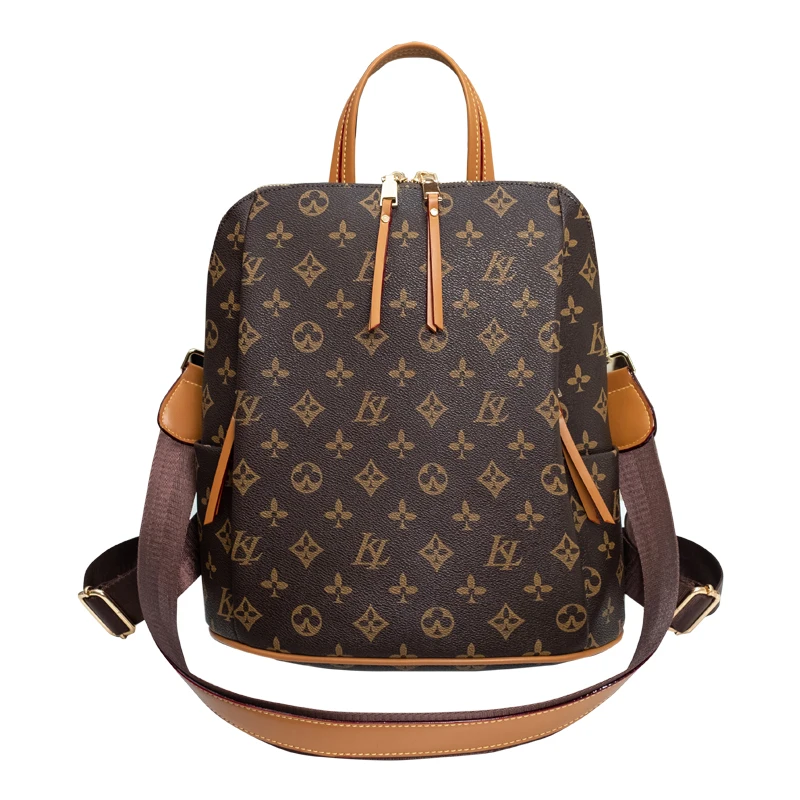 

Genuine Leather Backpack for Women Luxury Designer Brand Classical Prints Two Shoulder Bag Ladies Famous Backpack Sac Luxe Cc Gg