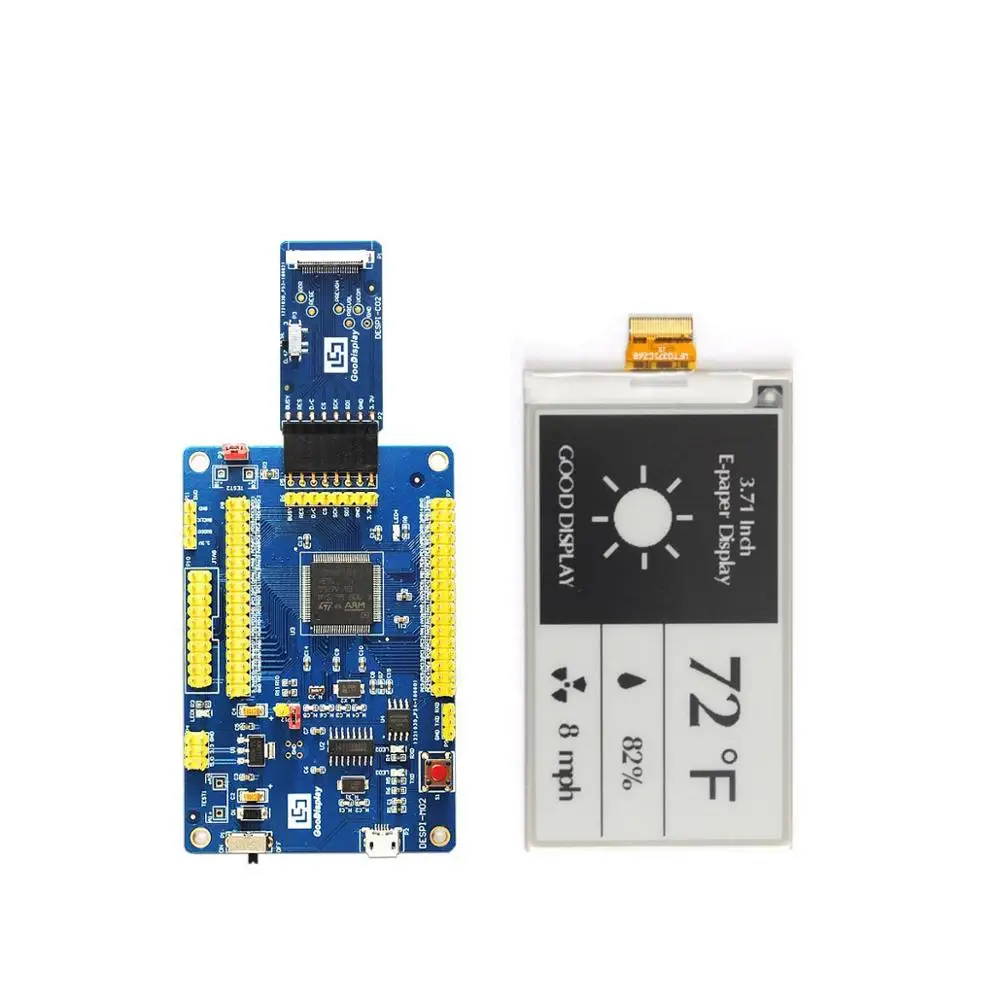 Дисплей для электронной бумаги 3 71 дюйма SPI STM32 GDEW0371W7 с разъемом купить экран