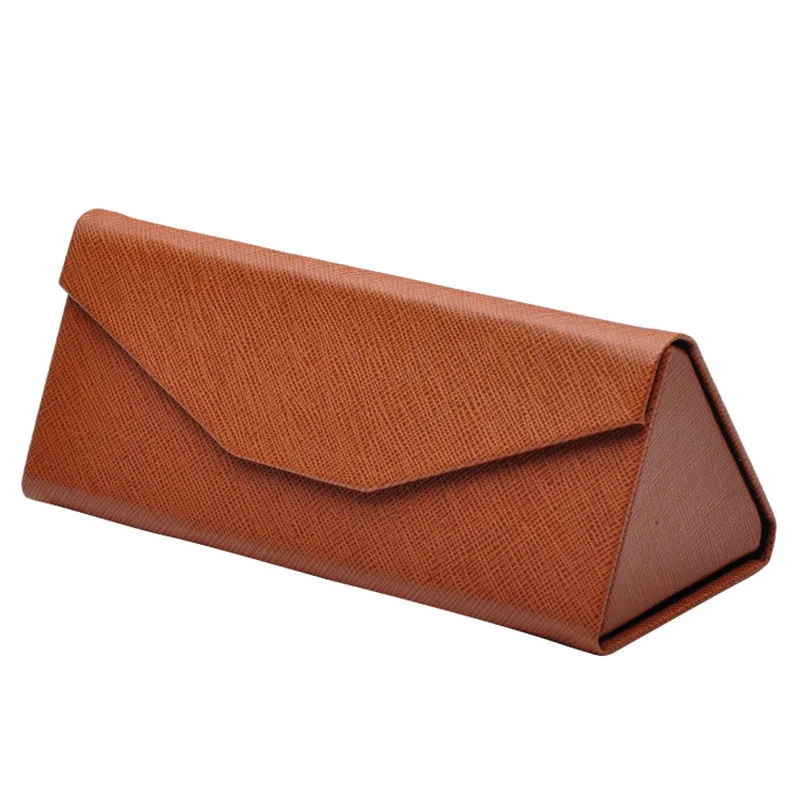 LONSY Модный высококачественный Роскошный Чехол для очков треугольный складной