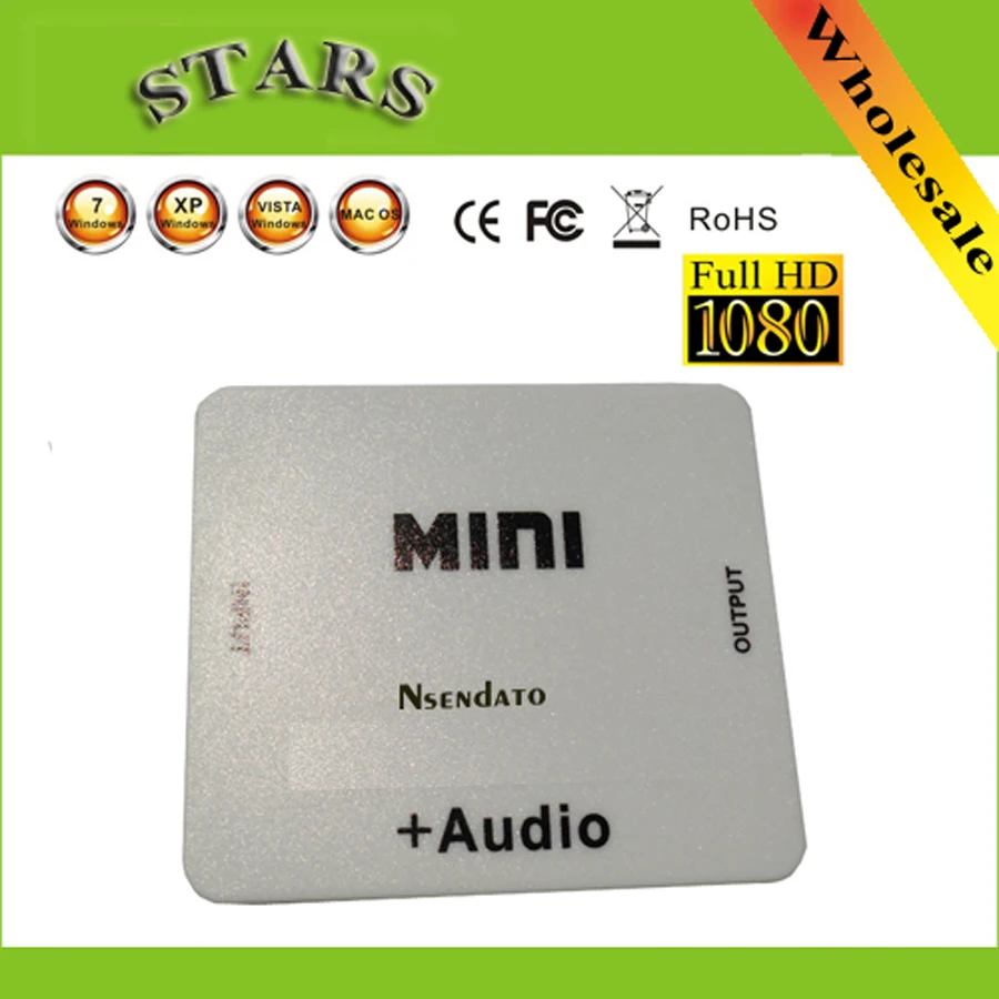 1080P Mini HD2HD с аудио преобразователем HD в экстрактором переходник для ПК ноутбука
