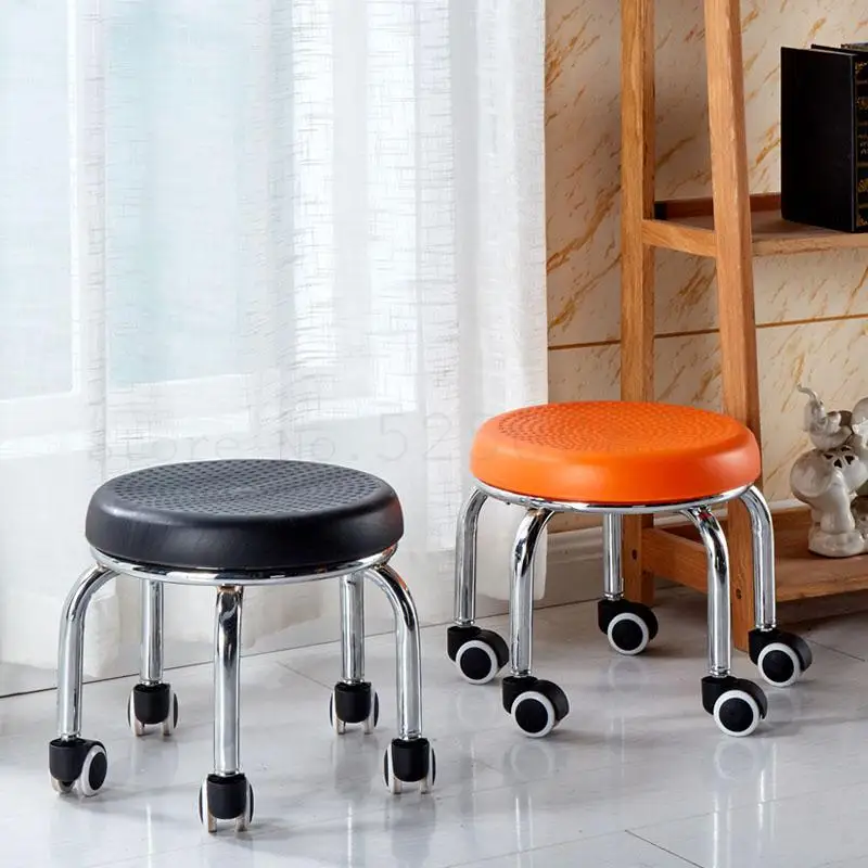 Небольшой домашний табурет для ленивых дивана утолщенный кожаный модная обувь