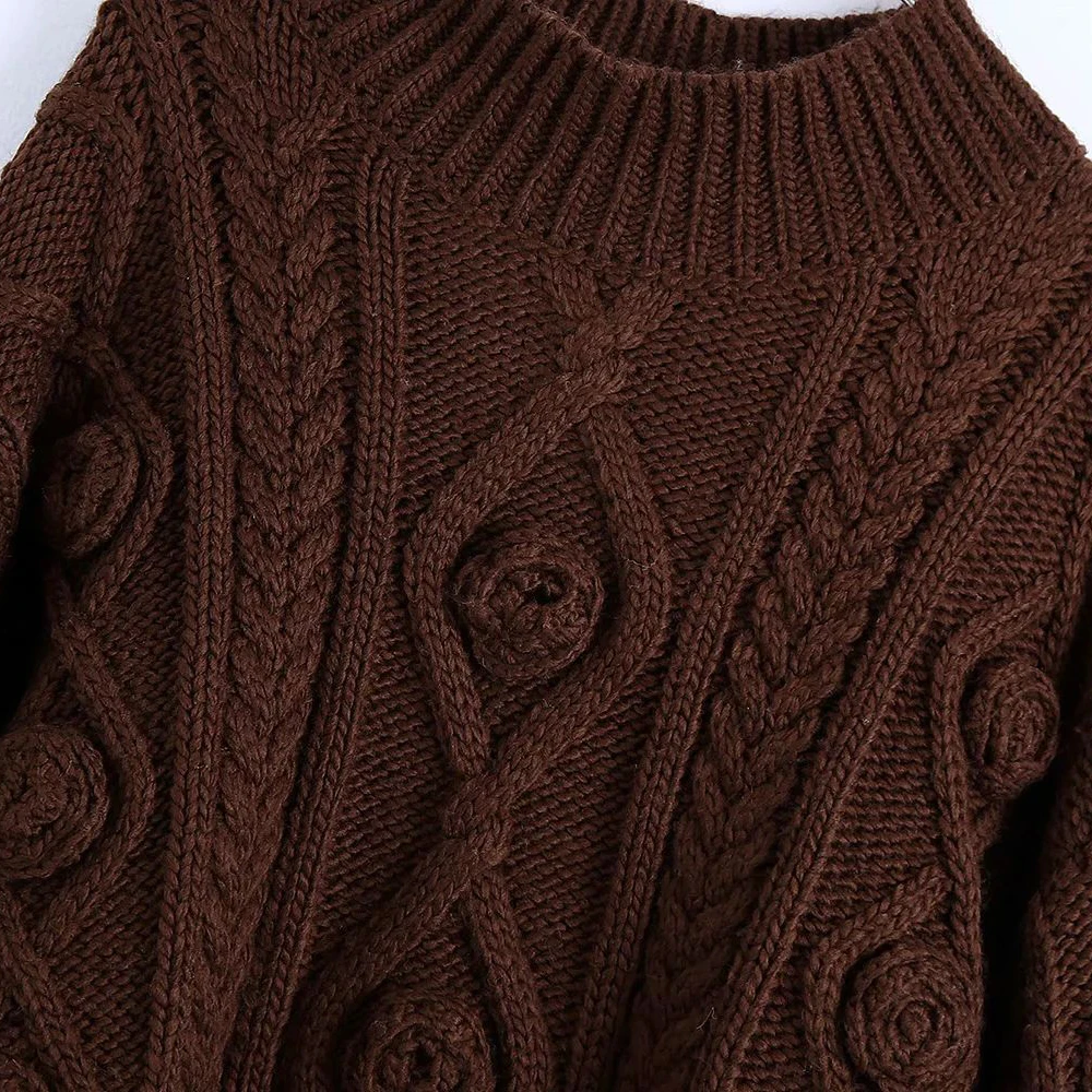 

Thicken Chic Women Sweaters Casual Fashion Pullover Tops 2020 New Fall Winter Women Cable-Knit Sweater High Neck Warm