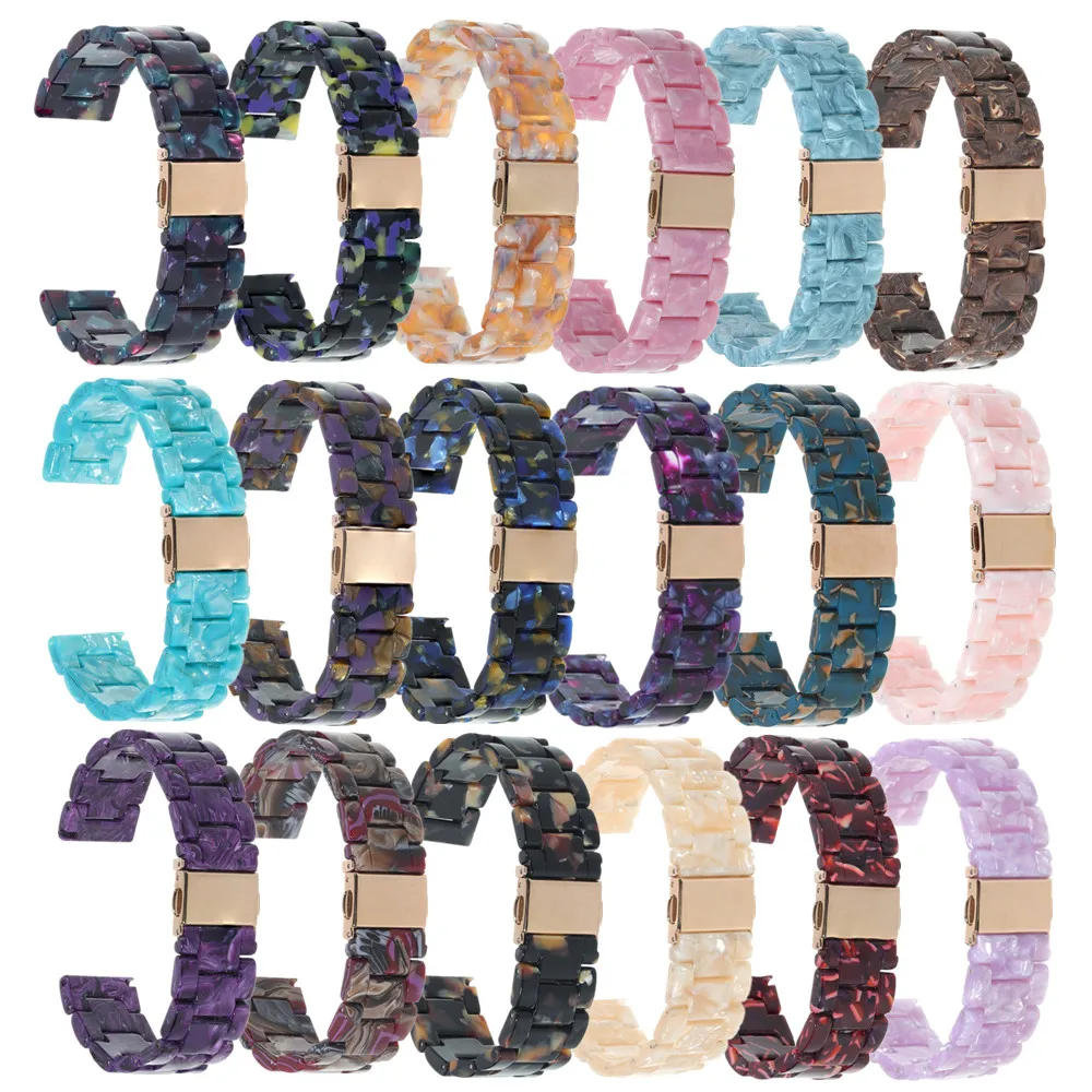 

Fashion Resin Strap for Apple Watch Band Series 6/5/4/3/2/SE Girls Lightweight Bracelet for iWatch 44MM 40MM 42MM 38MM Wristbelt