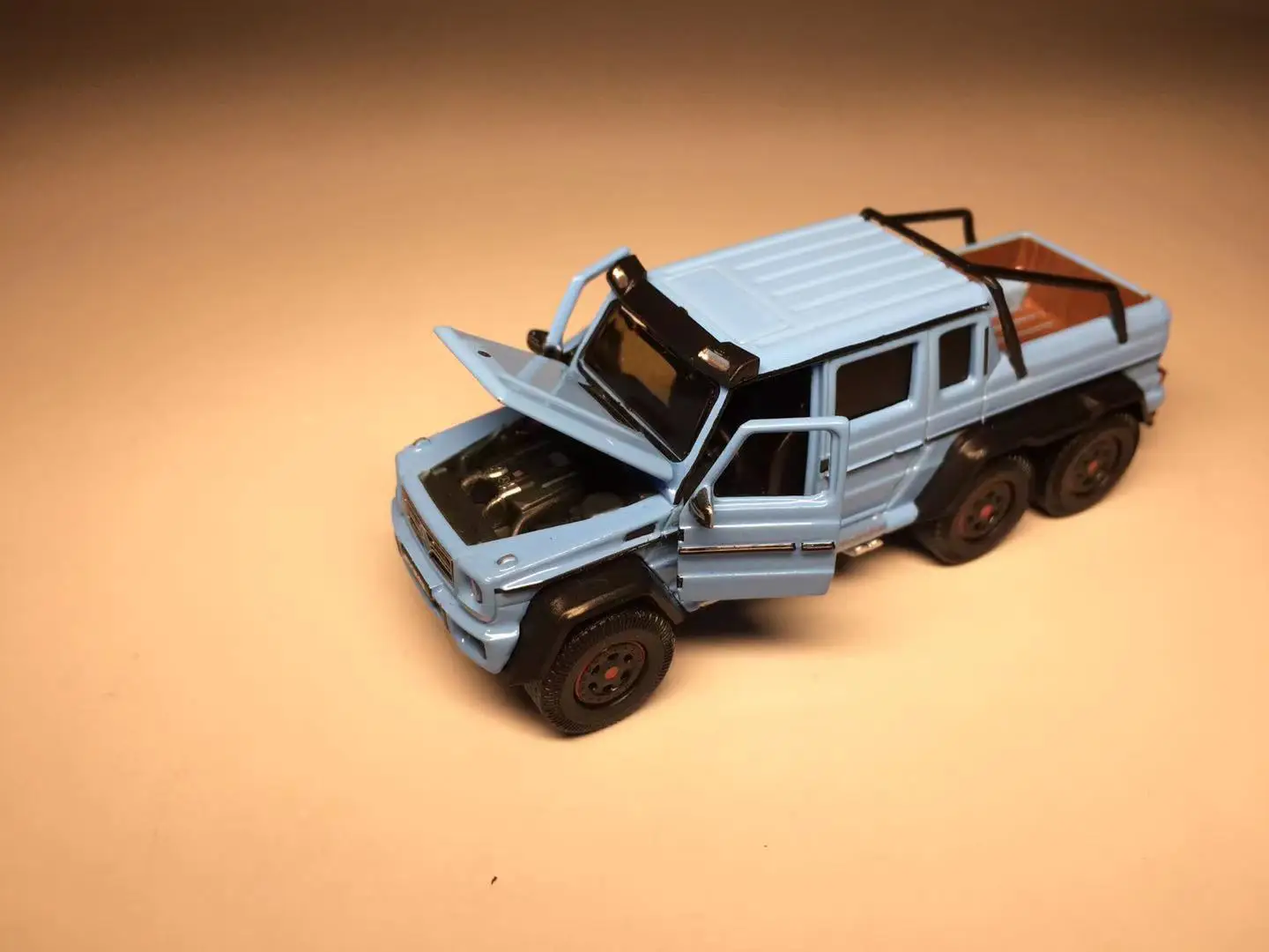 

ERA 1/64 G63 AMG 6x6 Baby Blue Die Cast Model Car Collection Limited