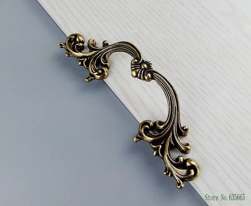 Ручка для мебели античная серебряная Классическая мебельная фурнитура кухонные