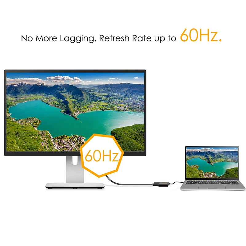 USB C к HDMI 4K @ 60Hz кабель (совместимый Thunderbolt 3) адаптеру совместимый с MacBook Pro подождите