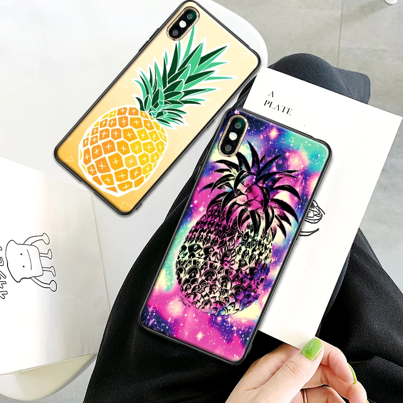 Красочный Wall art ананас чехол для телефона Xiaomi Mi6 8 Lite SE макс 3 9E 5X 6X F1 A1 A2 6 мягкий |