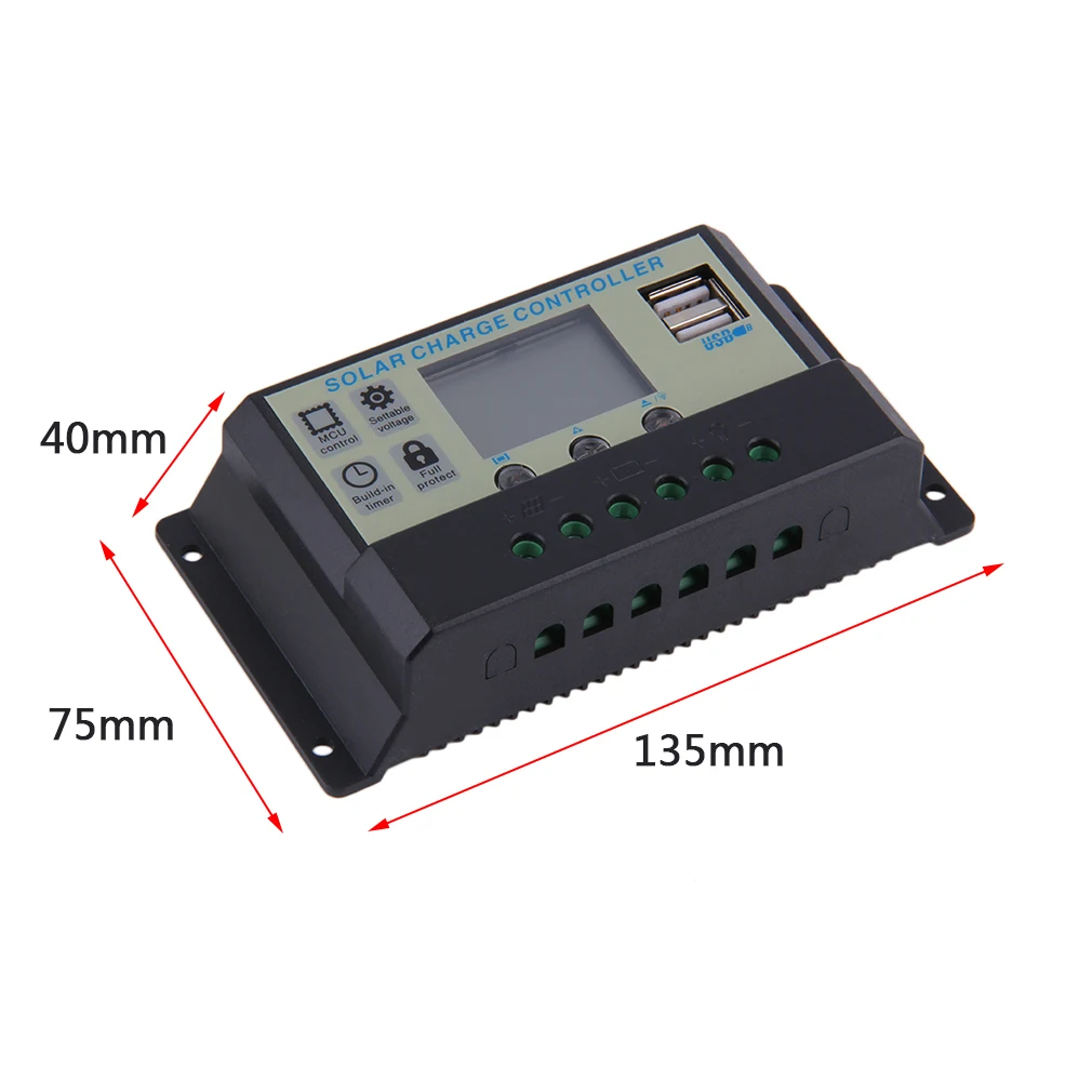 Цифровой Дисплей за максимальной точкой мощности Солнечный контроллер заряда