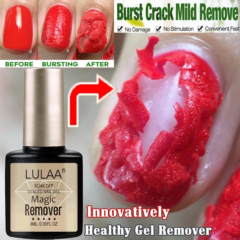 

1 Bottle 8ml Newly Healthy Burst Gel Magic Remover Nail Degreaser Cleaner Burst Remover Nail Care Fast Within 2 MINS