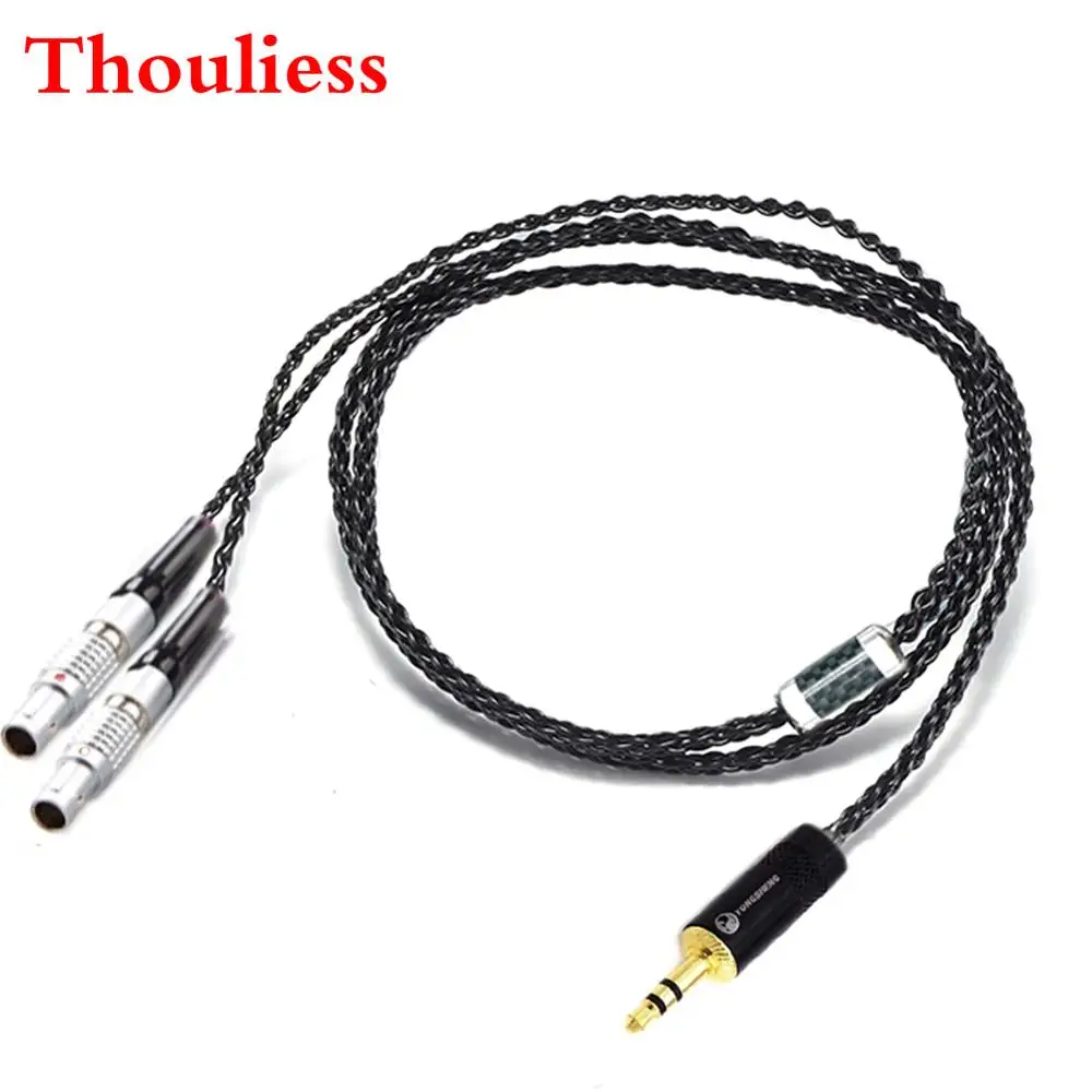 Thouliess Black HIFI 7N посеребренные наушники сменный кабель обновленный для наушников
