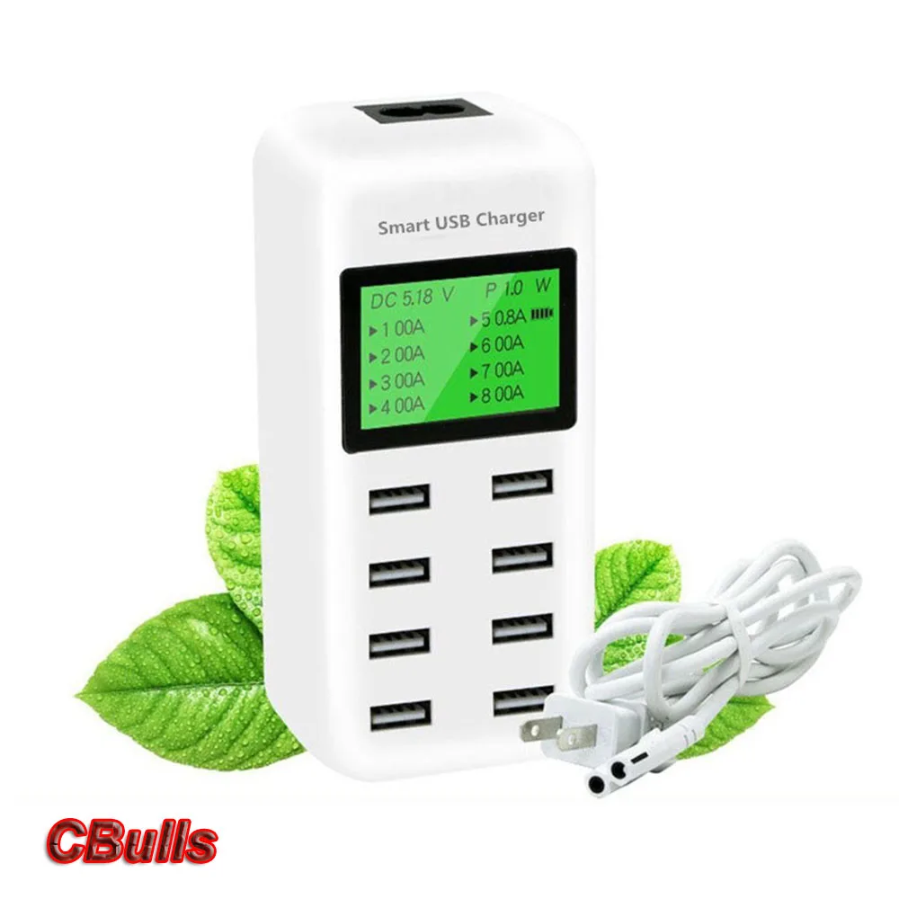 8 портов USB настольное зарядное устройство многопортовый интеллектуальная