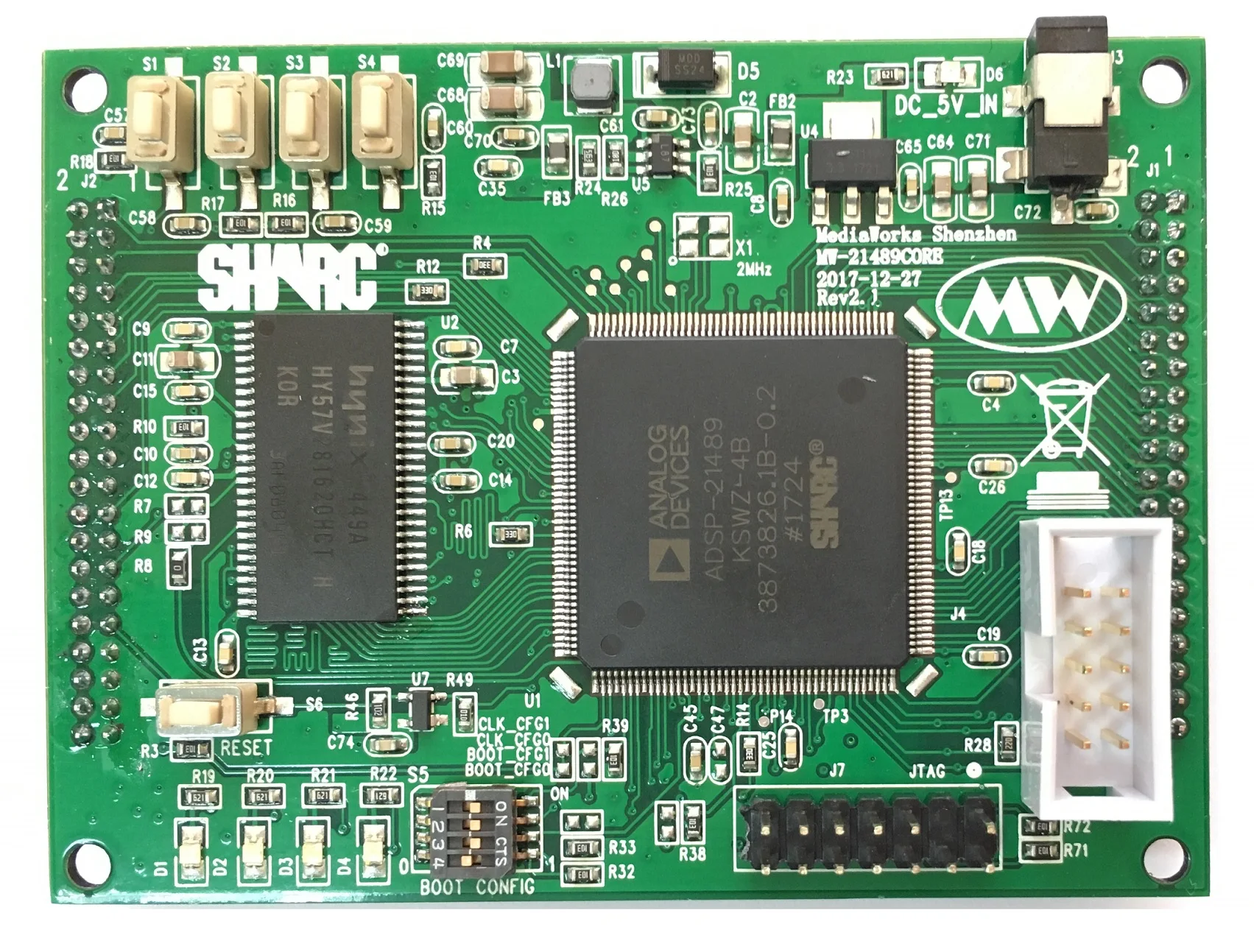 

Основная плата SHARC DSP ADSP-21489