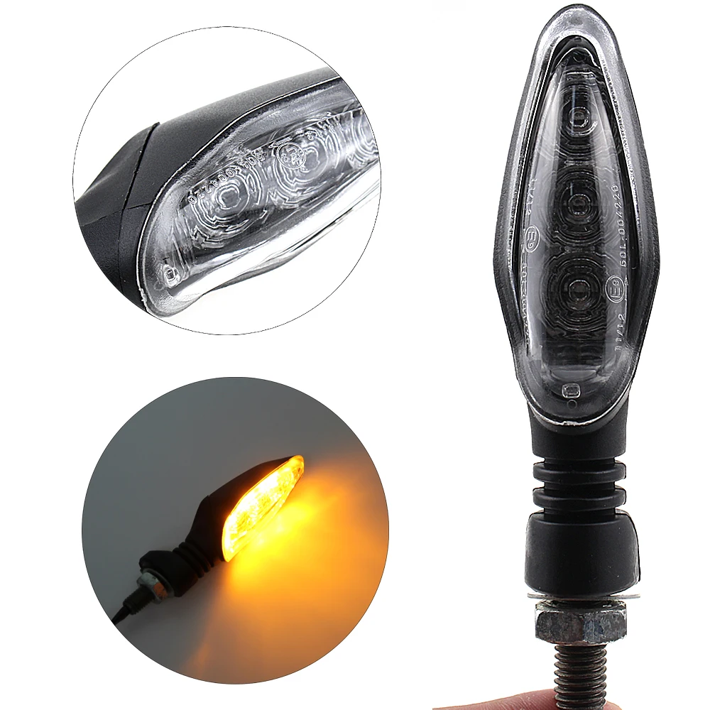 Передний/задний светодиодный индикатор поворота для мотоцикла мигающий