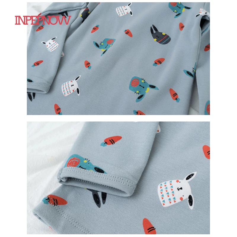 2019 Мультяшные рождественские пижамы детские для мальчиков теплые девочек ночная