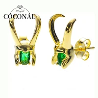 coconal loki helmet earrings superhero thor loki horns matching stud earring set for women cosplay props earings jewelry gift