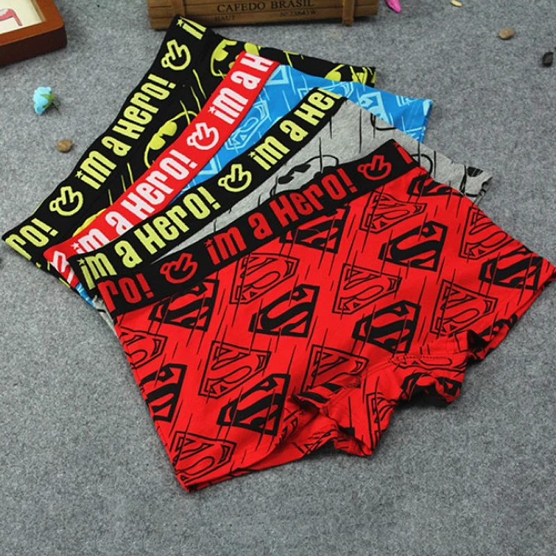 Женские хлопковые трусы с буквенным принтом эластичные большого размера боксеры