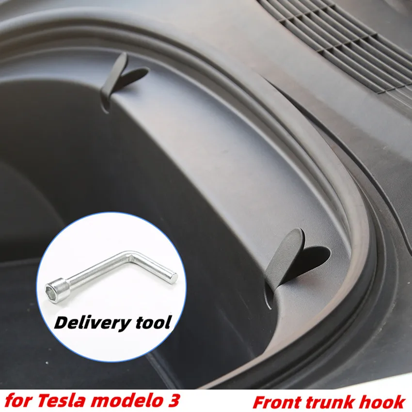 Передний крюк для багажника Tesla Model 3 аксессуары ABS 1 пара инструмент установки