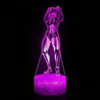 Акриловая настольная лампа, аниме атака на титанов, для домашнего декора комнаты, светильник подарок для маленького ребенка Captain Levi фигурка Акермана 3D светильник s