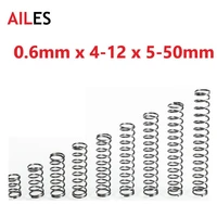 10pcs 304stainless steel compression spring compressed wire diameter 0 6mm y type rotor return spring