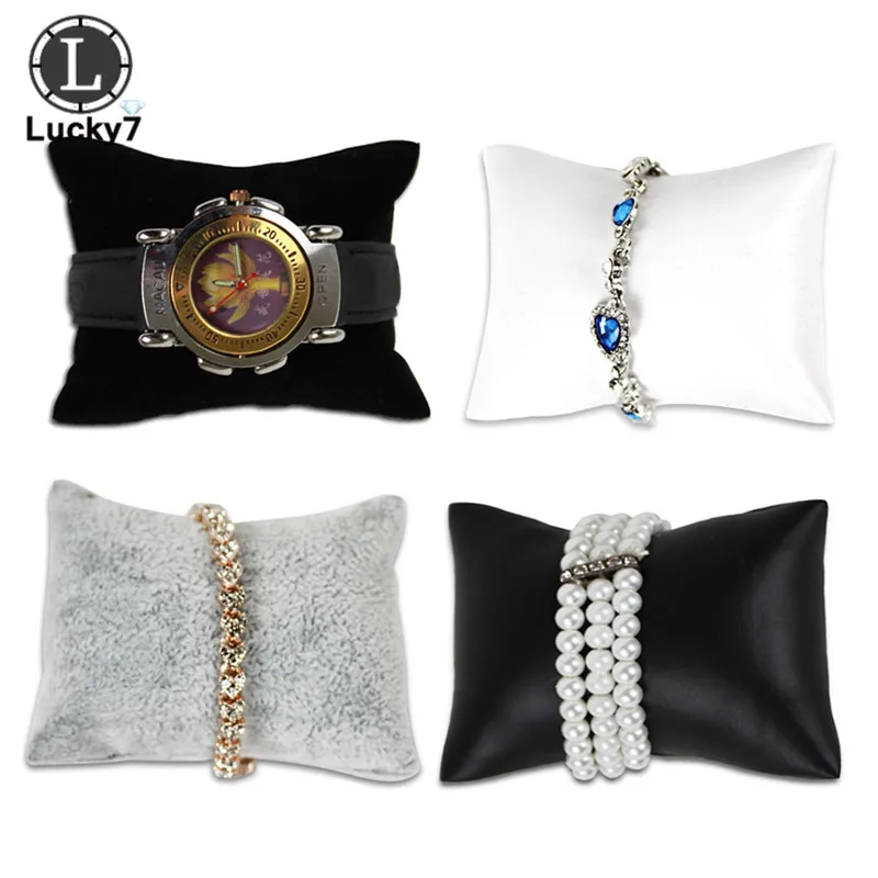 Малый размер искусственная кожа ювелирные изделия подушки держатель браслет