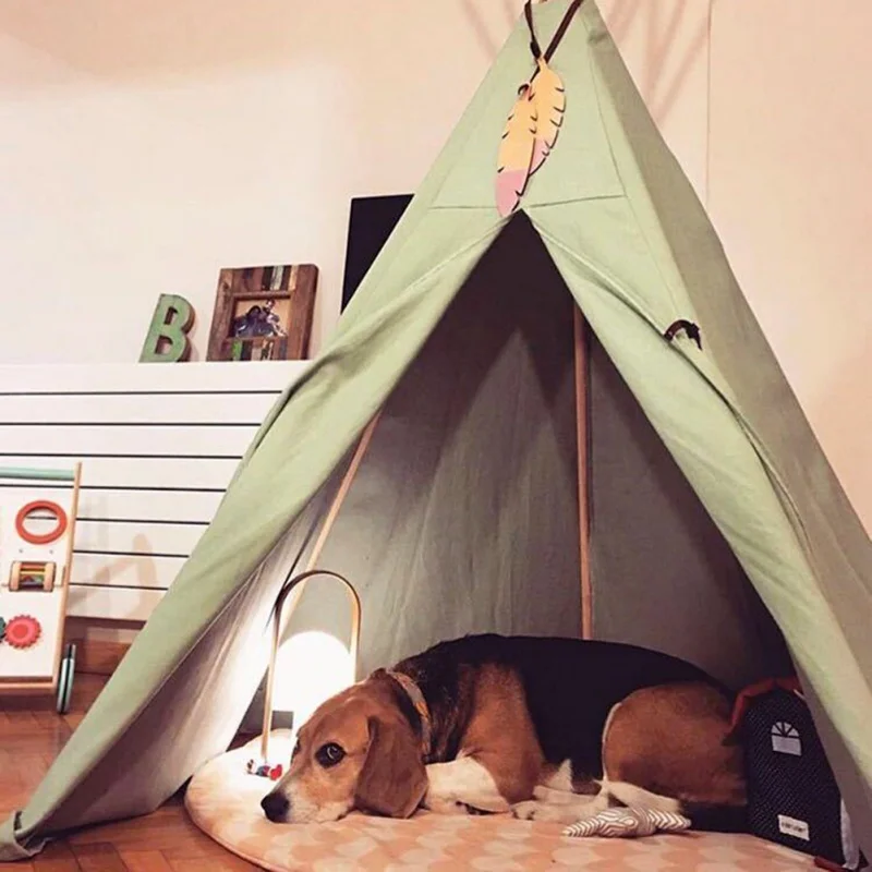 Настенная палатка для детской комнаты с перьями украшение на стену в