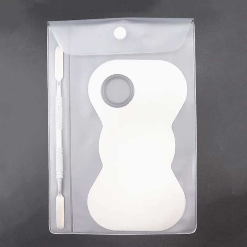 

Горячая Распродажа смеситель для макияжа из нержавеющей стали, смеситель для основы, теней, палитра, смесительная пластина для полировки но...